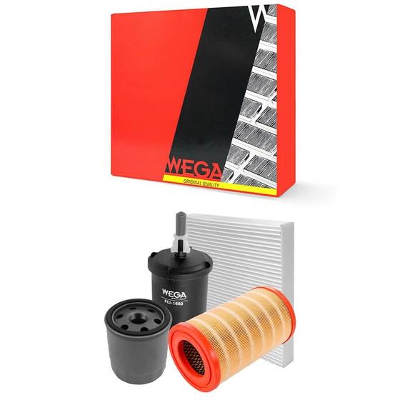 Imagem de Kit Troca de Filtros S10 2.5 16V 2014 a 2020 Flex Wega