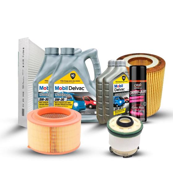 Kit Troca De Oleo Ford Ranger 3.2 Diesel 2012 a 2019 MOBIL Autopeças Magazine Luiza