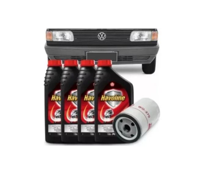 Imagem de Kit Troca De Oleo Havoline 20w50 Filtro Vw Gol Quadrado Ap