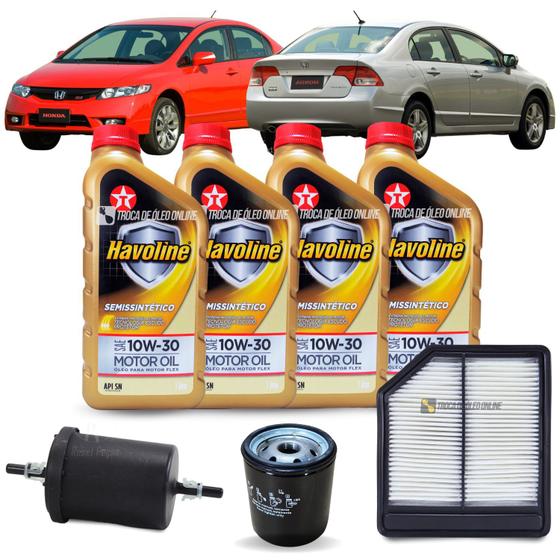 Kit Troca de Óleo Honda Civic Flex 1.8 G8 20082011 Autopeças