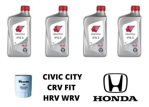 Imagem de Kit troca de oleo honda hrv wrv city civic fit crv idemitsu