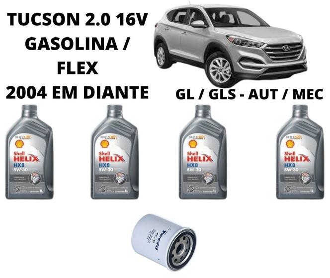 Imagem de Kit troca de oleo tucson 2.0 gasolina flex