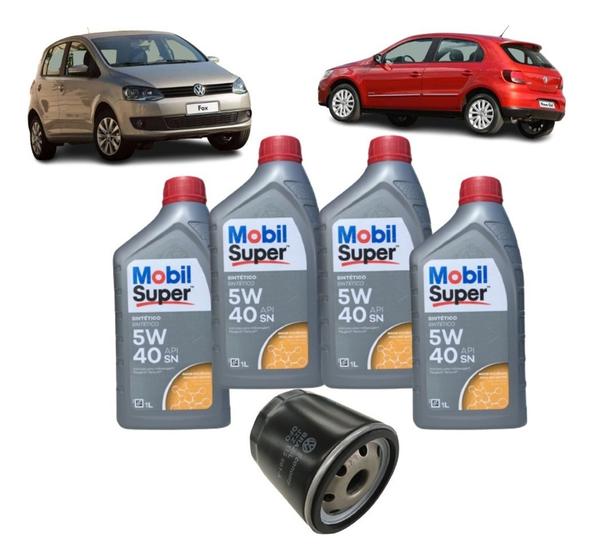 kit Troca de Óleo Volkswagen - Mobil 5w40 e Filtro de óleo Menor preço em kit Troca de Óleo Volkswagen - Mobil 5w40 e Filtro de óleo
