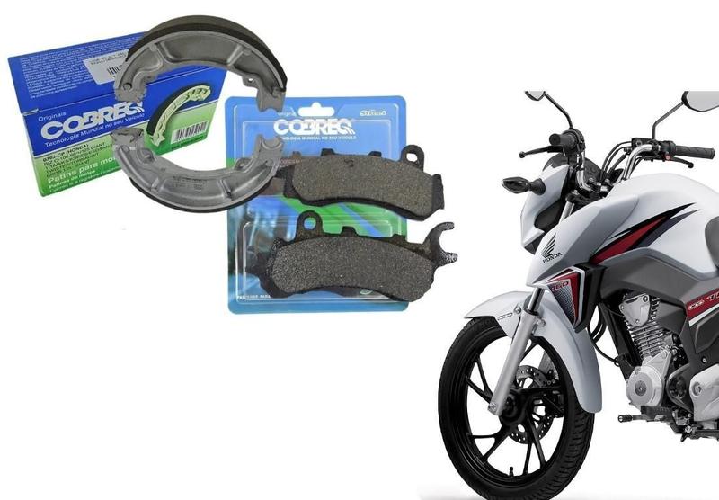 Imagem de Kit Troca Freios Pastilha Combi Brake + Lona Patim Honda