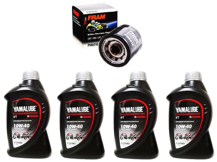 Imagem de Kit Troca Oleo E Filtro Suzuki Bandit 650s Yamalube10w40