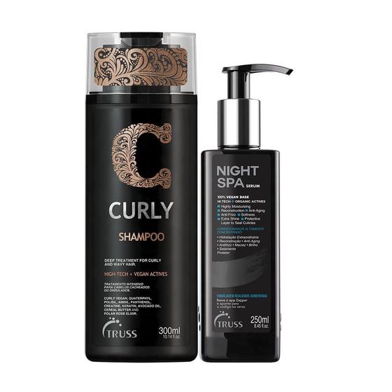 Imagem de Kit truss curly shampoo + night spa  - 2 itens