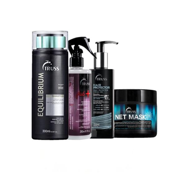 Imagem de Kit Truss Equilibrium Plus Protector Net Mask (4 produtos)