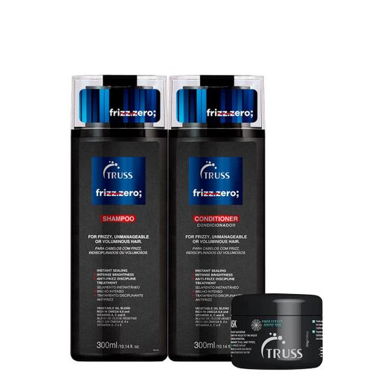 Kit Truss Frizz Zero Duo e Mini Net Mask (3 produtos) Menor preço em Kit Truss Frizz Zero Duo e Mini Net Mask (3 produtos)