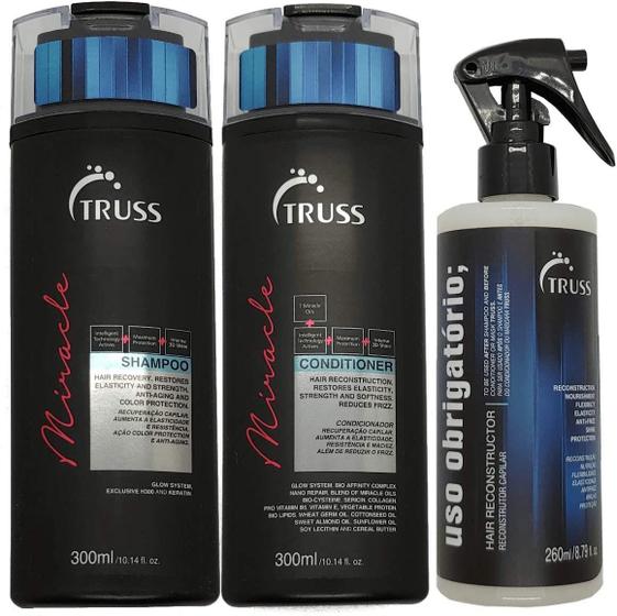 Imagem de Kit Truss Miracle Uso Obrigatório Shampoo e Condicionador