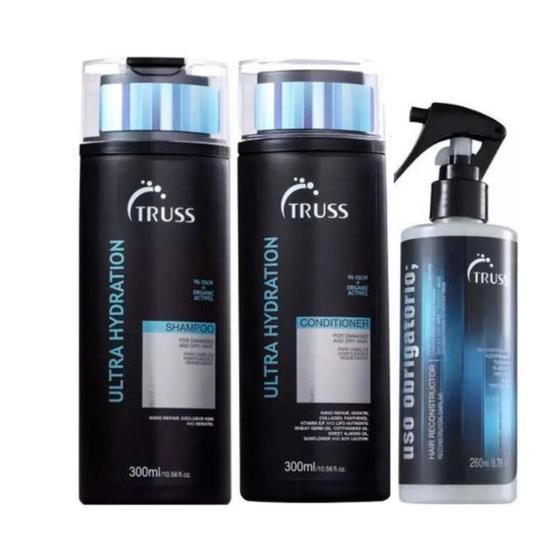 Imagem de Kit Truss - Shampoo e Condicionador Ultra Hydration 300ml + Uso Obrigatório 260ml.