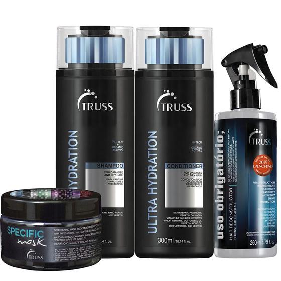 Kit truss ultra hydration + tratamento home care 4 produtos é boa?