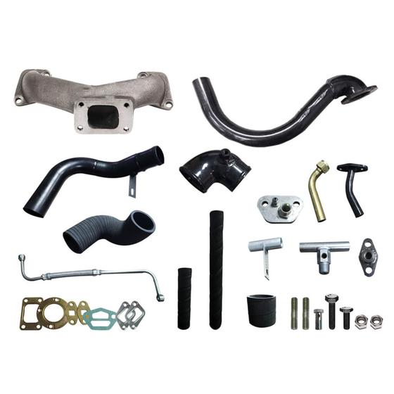 Imagem de Kit Turbo Gm D20 Perkins Q20b C/ Ar Original Até 91  Com Ekstron Apl240 GARRETT