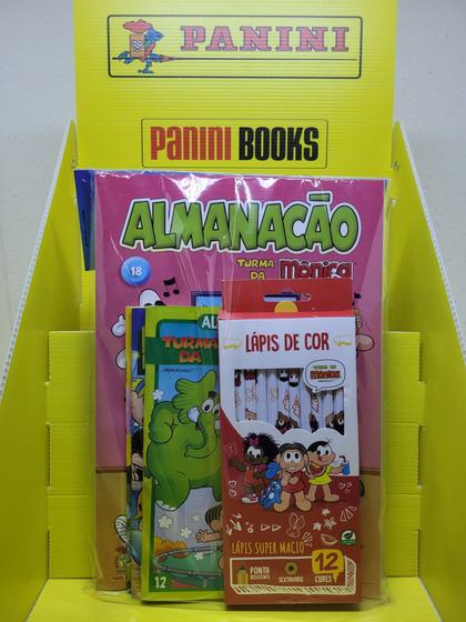 Imagem de Kit Turma Da Mônica 1 Almanacão, 1 Almanaque, 2 Gibis E 12 Lápis De Cor, Panini