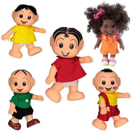 Imagem de Kit Turma da Monica Vinil 23cm Infantil Criança Bebê Menina