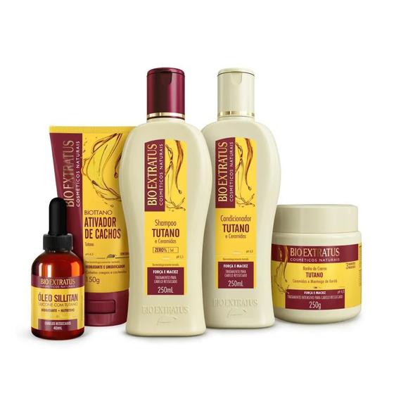 Imagem de Kit Tutano Bio Extratus Cabelos Cacheados/Crespos (250Ml/G)