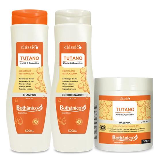 Imagem de Kit Tutano Bothânico Shampoo Condicionador e  Máscara 500g