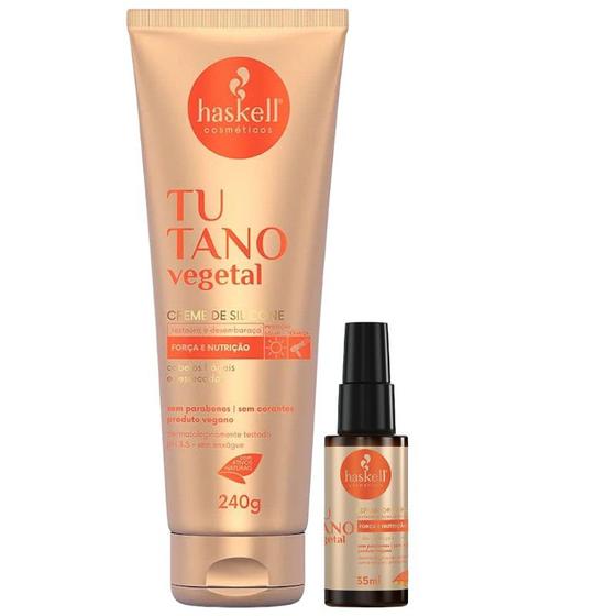 Imagem de Kit Tutano Haskell 1 Leave In 240g 1 Reparador de pontas 35ml