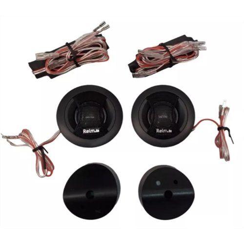 Imagem de Kit Tweeter 120W Relm Áudio RS2TW HT25 Audio Simphony Preto