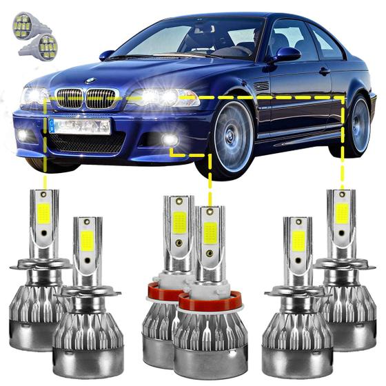 Imagem de Kit Ultra Led Bmw 330i/20/25/28/40/x1/x3 02/19 20000lm 6500k