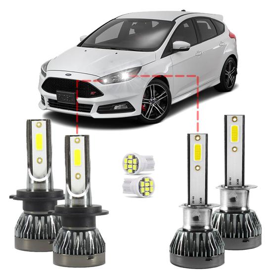 Imagem de Kit Ultra Led Canceller Ford Focus 2012/2019 22000lm 6500k