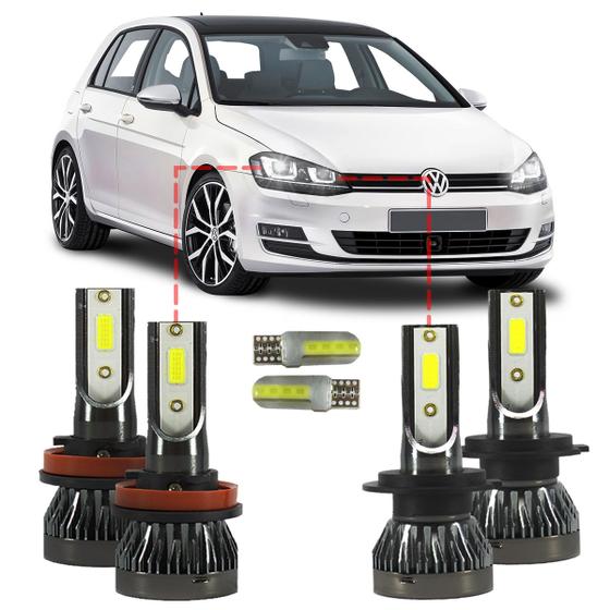 Imagem de Kit Ultra Led Canceller VW Golf 2017/2023 22000lúmens 6500k