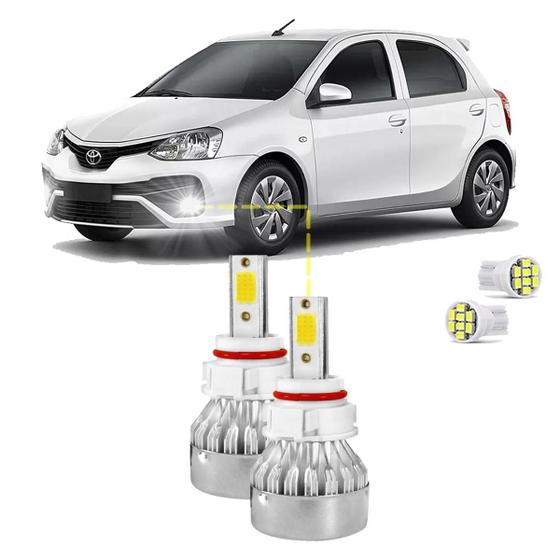 Imagem de Kit Ultra Led Milha Toyota Etios 2013/2019 20000Lúmens 6500K