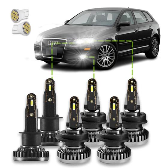 Imagem de Kit Ultra Led Nano Audi A3 2001/2006 30000Lumens 6500K