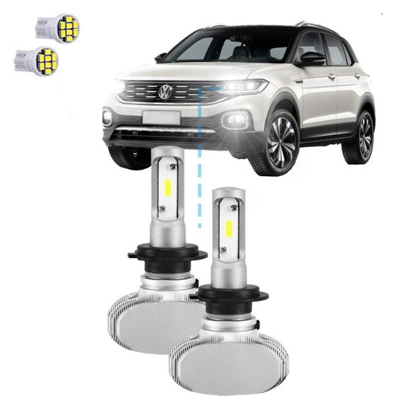 Imagem de Kit Ultra Led S1 Baixa Vw T-Cross 20/23 12000 Lúmens 6500K