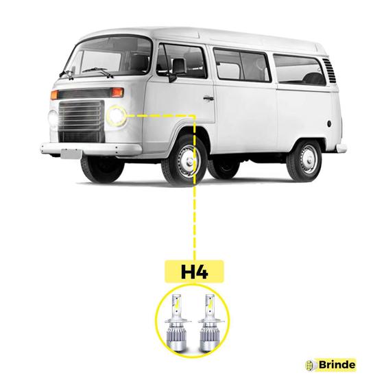 Imagem de Kit Ultra Led Volkswagen Kombi 1976/2016 20000 Lúmens 6500K