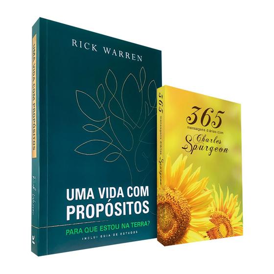 Imagem de Kit Uma Vida com Propósitos + 365 Mensagens Diárias com Charles Spurgeon Girassol