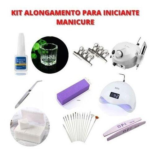 Imagem de Kit Unha Gel Completo Fibra Iniciantes Alongamento Oferta