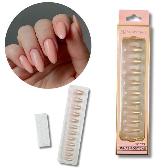 Kit Unha Postiça Decorada Autocolante Sabrina Sato Modelo 13