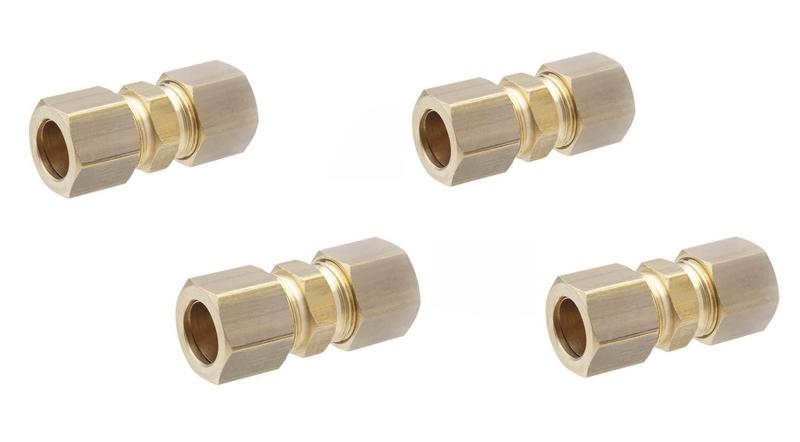 Imagem de Kit União Emenda Porca Anilha Compressão Tubo 10mm C/4 Peças