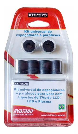 Imagem de Kit Universal Parafusos Para Tv Com Espaçadores
