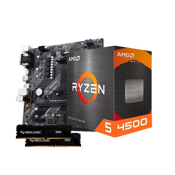 Imagem de Kit Upgrade Amd Ryzen 5 4500, Placa Mae A520M, 32Gb Ddr4, Neologic - Nli84629