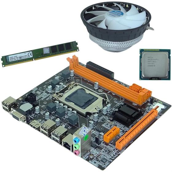 Imagem de Kit Upgrade Gamer Placa Mãe H61 1155 + I5 + 8Gb Ddr3 Desktop