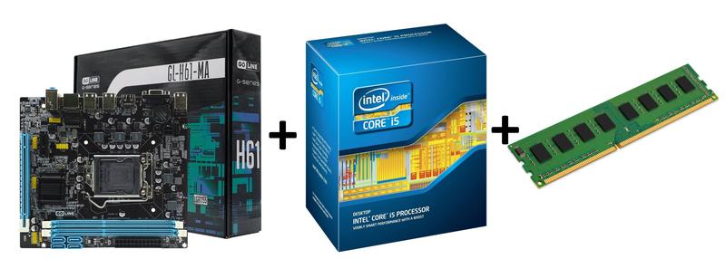 Kit upgrade intel core i5 placa mãe h61 8gb (1x8gb) Menor preço em Kit upgrade intel core i5 placa mãe h61 8gb (1x8gb)
