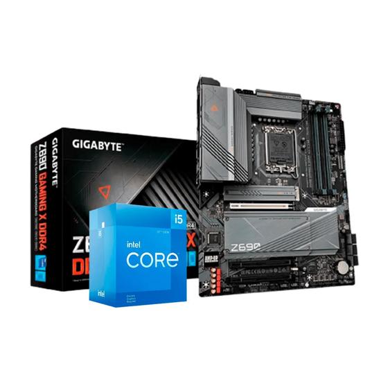 Kit Upgrade Intel i5 12400F / Placa Mãe Gigabyte Z690 Gaming X Menor preço em Kit Upgrade Intel i5 12400F / Placa Mãe Gigabyte Z690 Gaming X