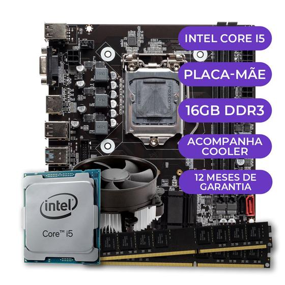 Imagem de Kit Upgrade, Intel i5-4570, Cooler, Placa Mãe, 16GB DDR3