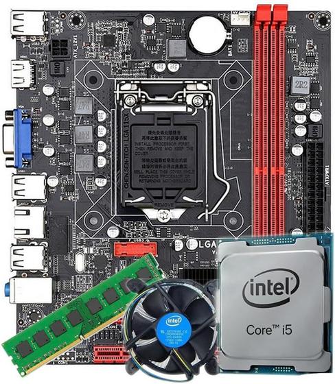 Imagem de Kit Upgrade Intel I5 Segunda Placa Mãe H61 Ram 16GB DDR3