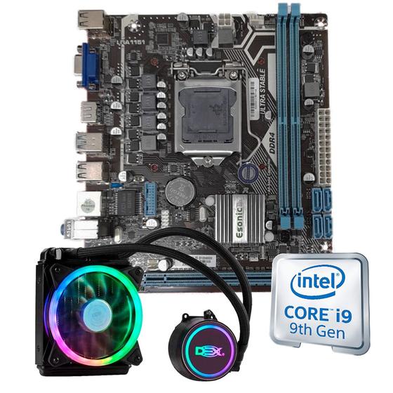 Kit Upgrade Intel I99900K Placa mãe H310 com Water Cooler AMORIM