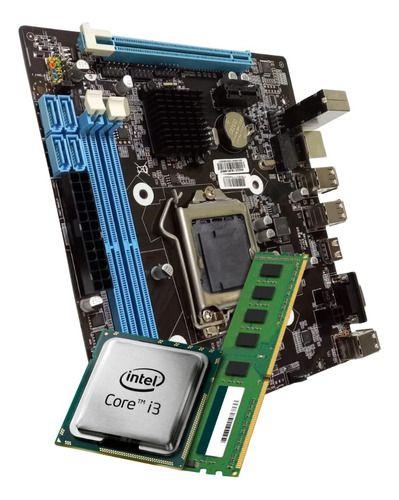 Imagem de Kit Upgrade Placa Mãe H61-t + Processador I3-2100 + 8gb Ram