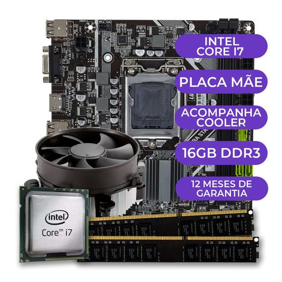 Imagem de Kit Upgrade, Processador Intel core i7-3770, Placa mãe + 16GB de memória ram
