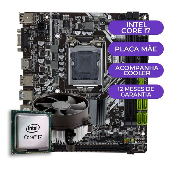 Kit Upgrade, Processador Intel Core i7-3770 + Placa mãe Menor preço em Kit Upgrade, Processador Intel Core i7-3770 + Placa mãe