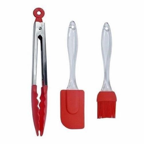 Imagem de Kit Utensílios Com 3 Pecas Em Silicone