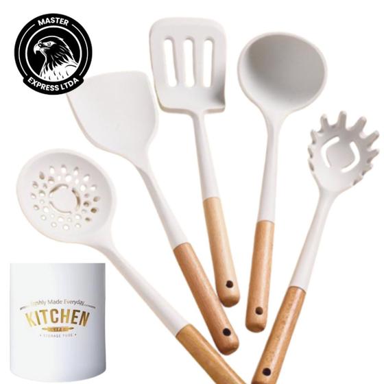 Imagem de Kit Utensílios de Cozinha em Silicone 6 Peças, Modelo LMK024