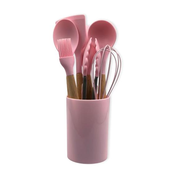 Imagem de Kit Utensílios de Cozinha Silicone 08 peças