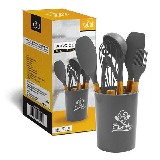 Kit utensilios de cozinha silicone - 7 peças Menor preço em Kit utensilios de cozinha silicone - 7 peças