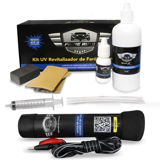 Imagem de Kit Uv Revitalizador Farol Verniz Vapor Profissional Prime