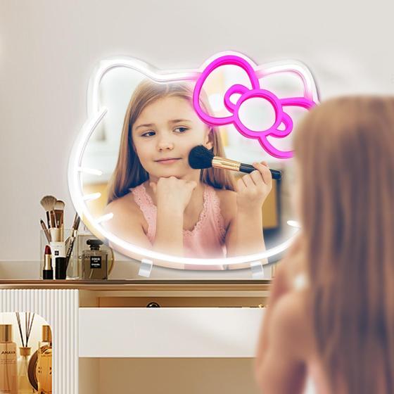 Imagem de Kit Vanity Mirror Ycehneu Hello com luzes LED reguláveis